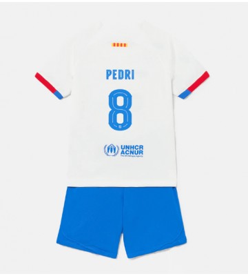 Barcelona Pedri Gonzalez #8 Replica Away Stadium Kit for Kids 2023-24 Short Sleeve (+ pants)